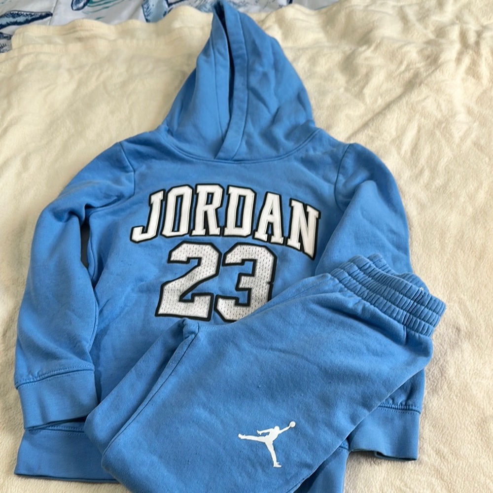 Jordan Sky Blue Hoodie and Joggers Set